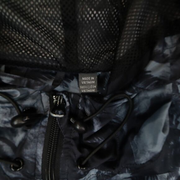 Slate & Stone Windbreaker Tropical PrJacket Men's size Medium Black Full Zip - Picture 3 of 12